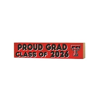 Jardine Texas Tech Red Raiders 3" x 13" Class Of Block Sign