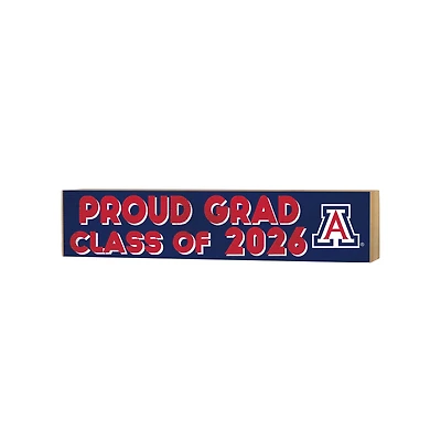 Jardine Arizona Wildcats 3" x 13" Class Of Block Sign