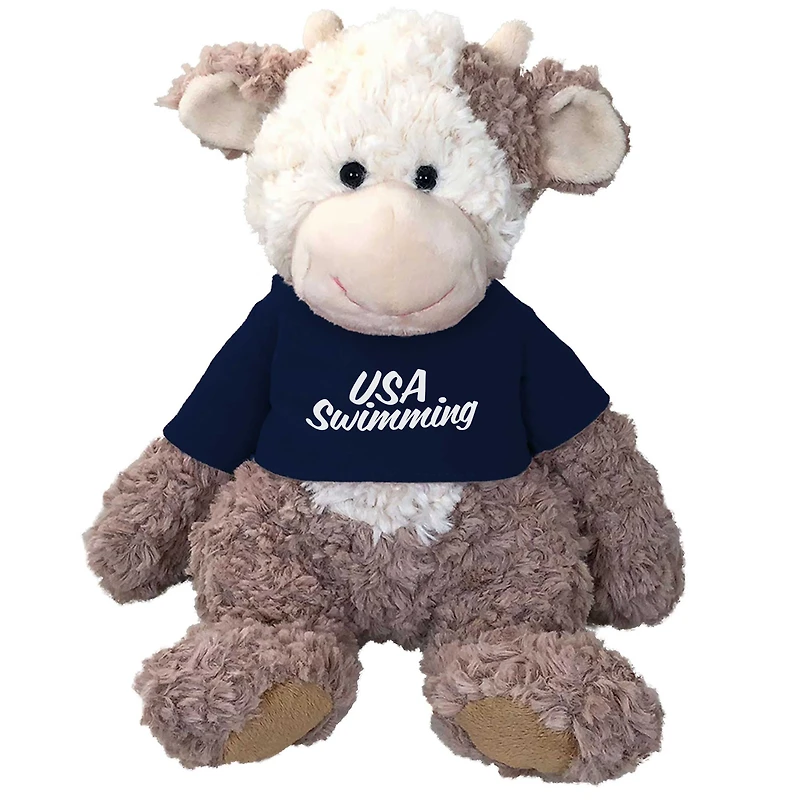 USA Swimming 9" Cow Cuddle Buddies Plush Toy