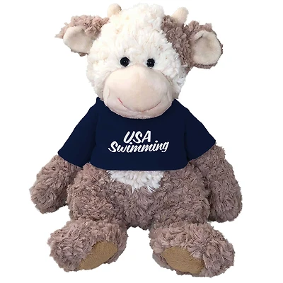 USA Swimming 9" Cow Cuddle Buddies Plush Toy