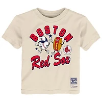 Toddler Mitchell & Ness  Natural Boston Red Sox Snack T-Shirt