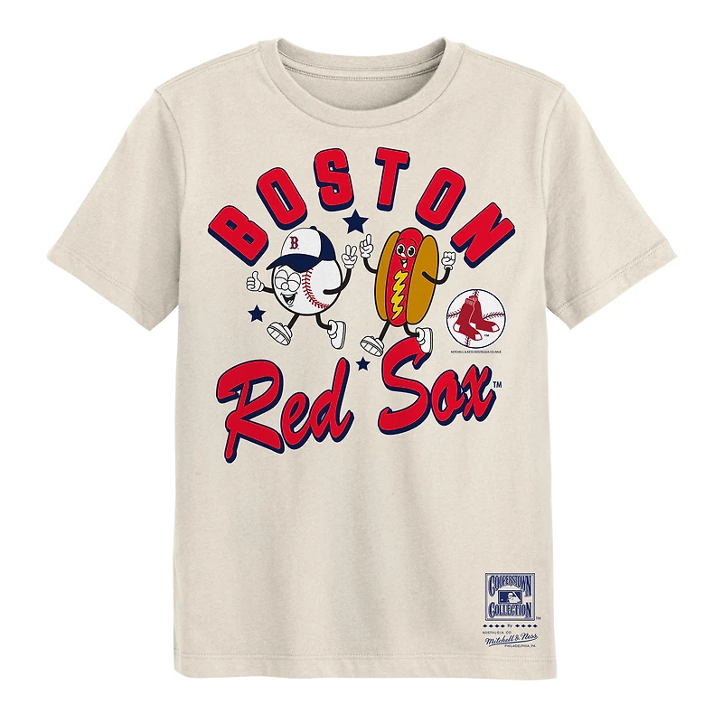 Preschool Mitchell & Ness  Natural Boston Red Sox Snack T-Shirt