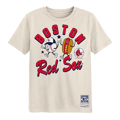 Preschool Mitchell & Ness  Natural Boston Red Sox Snack T-Shirt