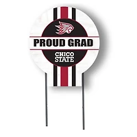 Jardine Cal State Chico Wildcats 20" x 20" Proud Grad Circle Yard Sign with Stakes