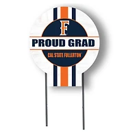 Jardine Cal State Fullerton Titans 20" x 20" Proud Grad Circle Yard Sign with Stakes