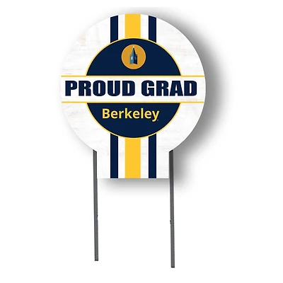 Jardine Cal Bears 20" x 20" Proud Grad Circle Yard Sign with Stakes