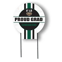 Jardine Cleveland State Vikings 20" x 20" Proud Grad Circle Yard Sign with Stakes
