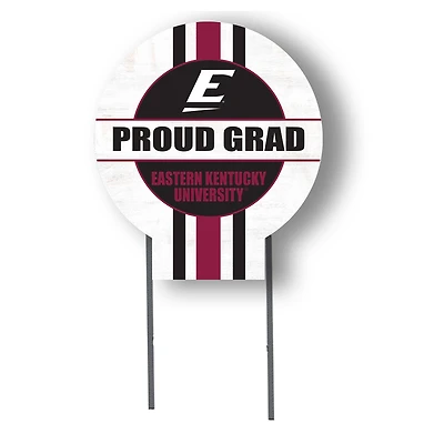 Jardine Eastern Kentucky Colonels 20" x 20" Proud Grad Circle Yard Sign with Stakes