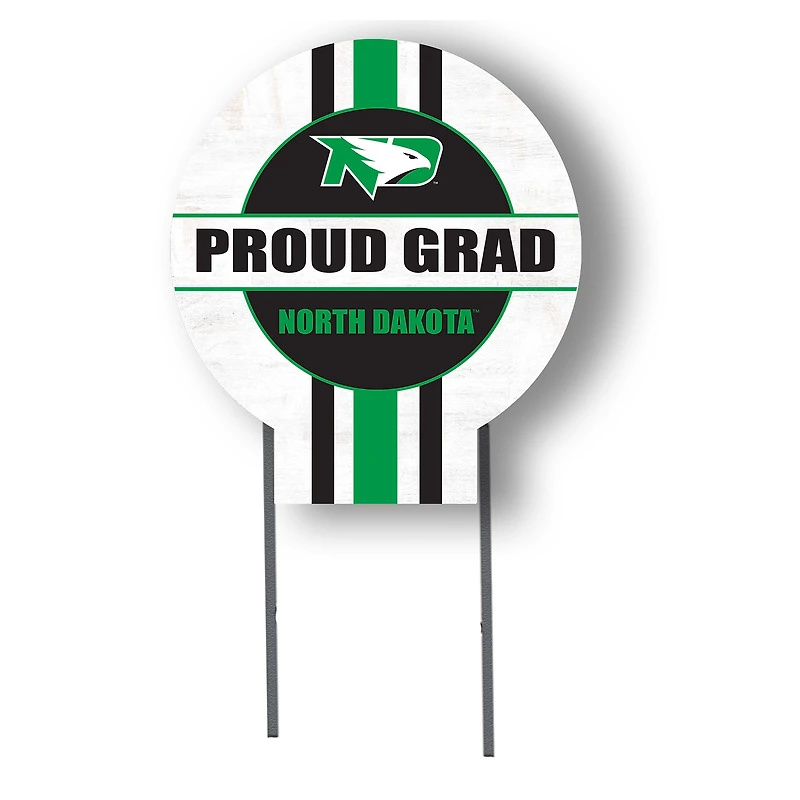 Jardine North Dakota 20" x 20" Proud Grad Circle Yard Sign with Stakes