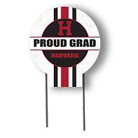 Jardine Harvard Crimson 20" x 20" Proud Grad Circle Yard Sign with Stakes