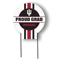 Jardine Indiana Hoosiers 20" x 20" Proud Grad Circle Yard Sign with Stakes