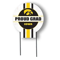 Jardine Iowa Hawkeyes 20" x 20" Proud Grad Circle Yard Sign with Stakes