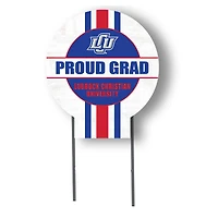 Jardine Lubbock Christian Chaparral 20" x 20" Proud Grad Circle Yard Sign with Stakes