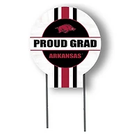 Jardine Arkansas Razorbacks 20" x 20" Proud Grad Circle Yard Sign with Stakes