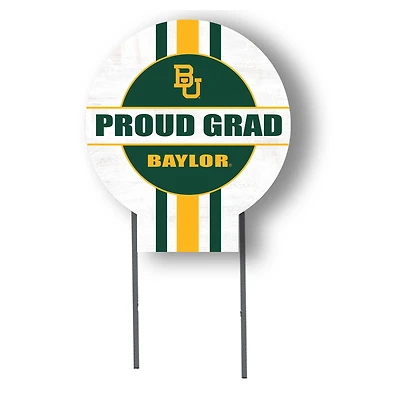 Jardine Baylor Bears 20" x 20" Proud Grad Circle Yard Sign with Stakes
