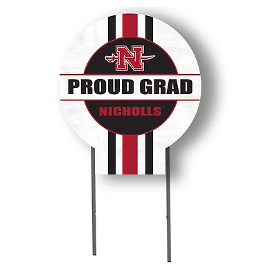 Jardine Nicholls State Colonels 20" x 20" Proud Grad Circle Yard Sign with Stakes
