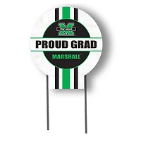 Jardine Marshall Thundering Herd 20" x 20" Proud Grad Circle Yard Sign with Stakes