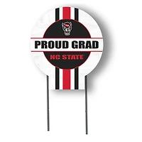 Jardine NC State Wolfpack 20" x 20" Proud Grad Circle Yard Sign with Stakes