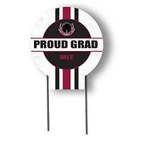 Jardine MIT Engineers 20" x 20" Proud Grad Circle Yard Sign with Stakes