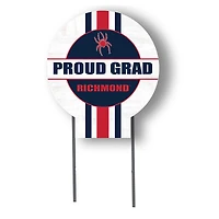 Jardine Richmond Spiders 20" x 20" Proud Grad Circle Yard Sign with Stakes