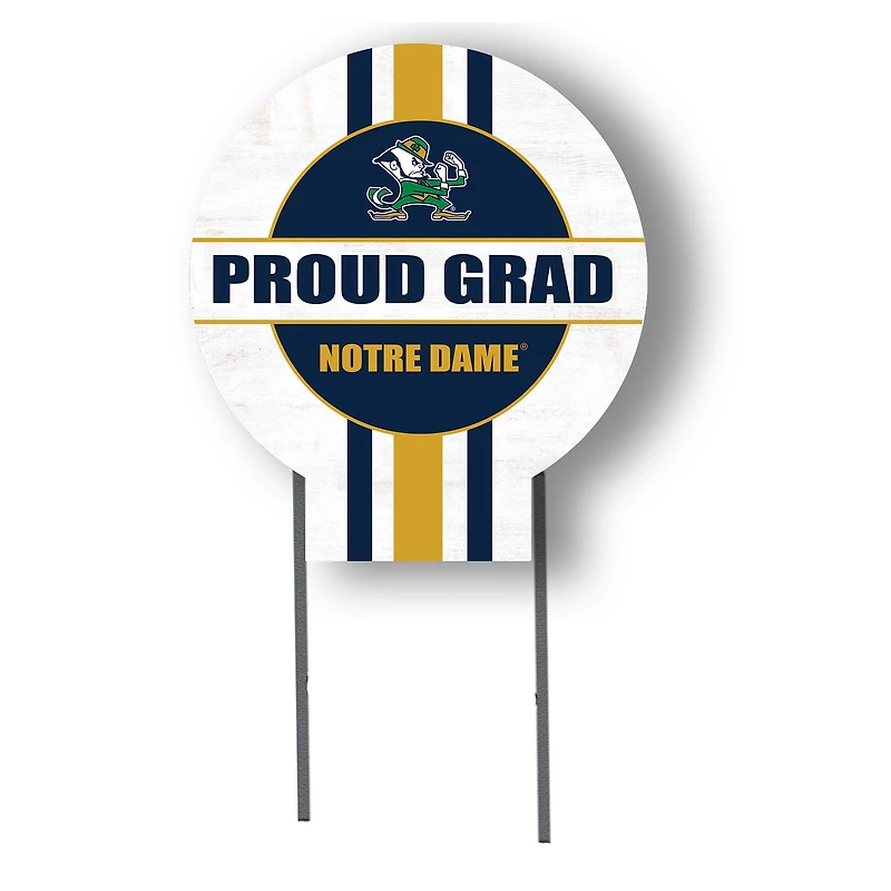 Jardine Notre Dame Fighting Irish 20" x 20" Proud Grad Circle Yard Sign with Stakes