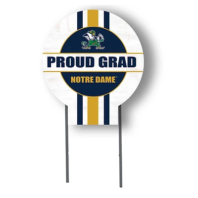 Jardine Notre Dame Fighting Irish 20" x 20" Proud Grad Circle Yard Sign with Stakes