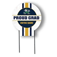 Jardine Notre Dame Fighting Irish 20" x 20" Proud Grad Circle Yard Sign with Stakes