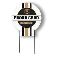 Jardine Oakland Golden Grizzlies 20" x 20" Proud Grad Circle Yard Sign with Stakes