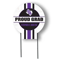 Jardine Stephen F Austin Lumberjacks 20" x 20" Proud Grad Circle Yard Sign with Stakes