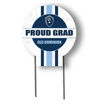 Jardine Old Dominion Monarchs 20" x 20" Proud Grad Circle Yard Sign with Stakes