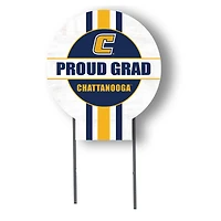 Jardine Tennessee Chattanooga Mocs 20" x 20" Proud Grad Circle Yard Sign with Stakes