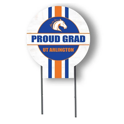 Jardine UT Arlington Mavericks 20" x 20" Proud Grad Circle Yard Sign with Stakes
