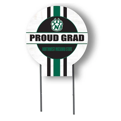 Jardine Northwest Missouri State Bearcats 20" x 20" Proud Grad Circle Yard Sign with Stakes
