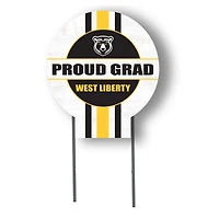 Jardine West Liberty Hilltoppers 20" x 20" Proud Grad Circle Yard Sign with Stakes
