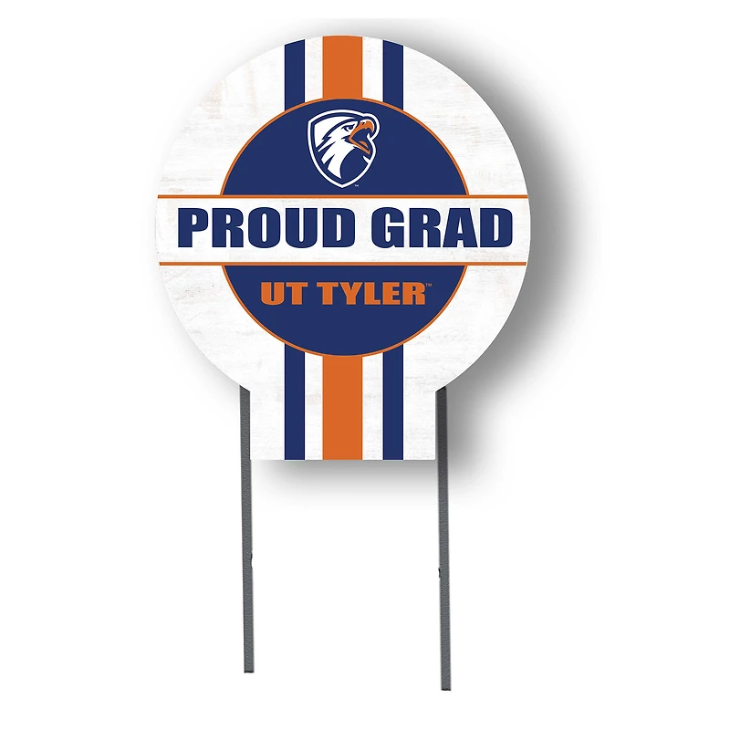 Jardine Texas Tyler Patriots 20" x 20" Proud Grad Circle Yard Sign with Stakes