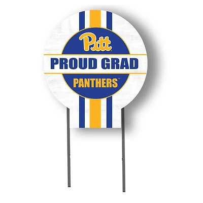 Jardine Pitt Panthers 20" x 20" Proud Grad Circle Yard Sign with Stakes