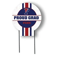 Jardine Pennsylvania Quakers 20" x 20" Proud Grad Circle Yard Sign with Stakes