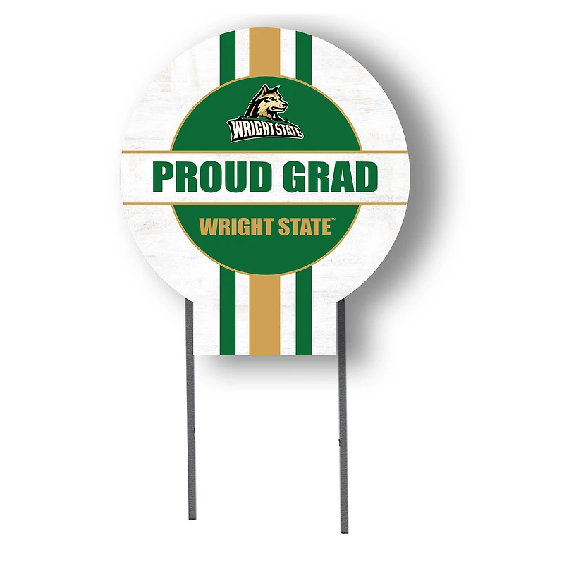 Jardine Wright State Raiders 20" x 20" Proud Grad Circle Yard Sign with Stakes