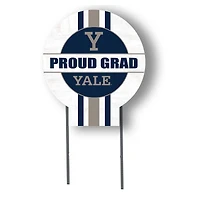 Jardine Yale Bulldogs 20" x 20" Proud Grad Circle Yard Sign with Stakes