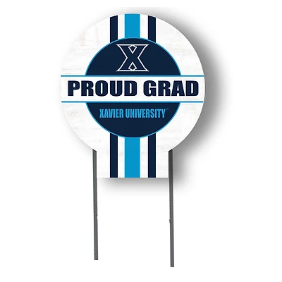 Jardine Xavier Musketeers 20" x 20" Proud Grad Circle Yard Sign with Stakes