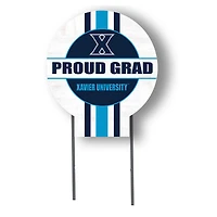 Jardine Xavier Musketeers 20" x 20" Proud Grad Circle Yard Sign with Stakes