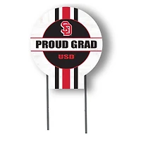 Jardine South Dakota Coyotes 20" x 20" Proud Grad Circle Yard Sign with Stakes