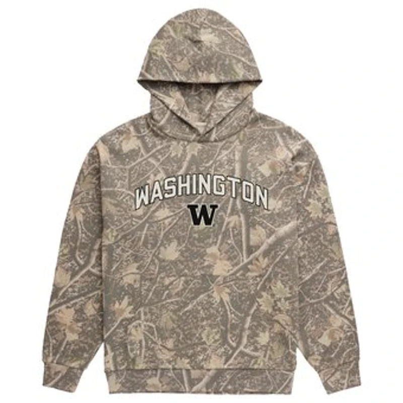 Men's Uscape Apparel Camo Washington Huskies Back Bay Fleece Hoodie