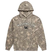 Men's Uscape Apparel  Camo Washington Huskies Back Bay Fleece Hoodie
