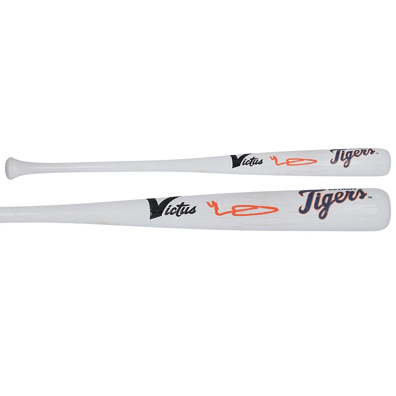 Riley Greene Detroit Tigers Autographed White Victus Mini Bat