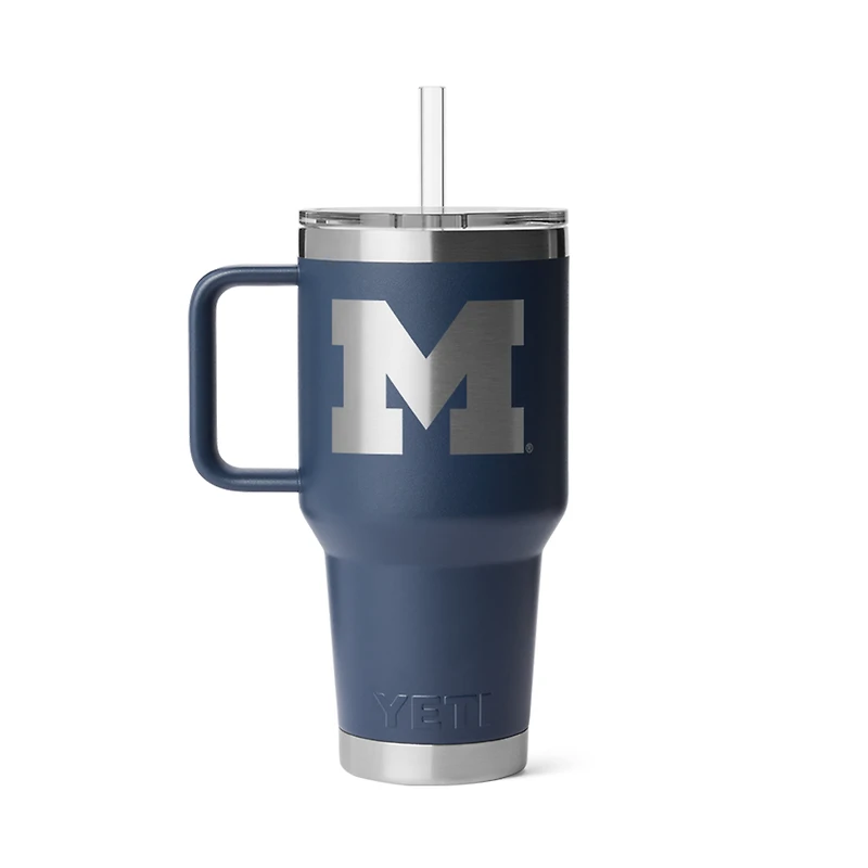 YETI Michigan Wolverines 35oz. Rambler 2.0 Straw Mug
