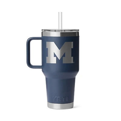 YETI Michigan Wolverines 35oz. Rambler 2.0 Straw Mug