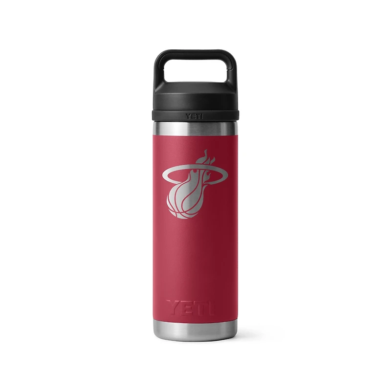 YETI Miami Heat 18oz. Rambler Chug Water Bottle