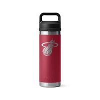 YETI Miami Heat 18oz. Rambler Chug Water Bottle