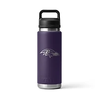 YETI Baltimore Ravens 26oz. Rambler Chug Water Bottle